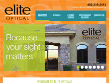 Tablet Screenshot of eliteopticalaz.com